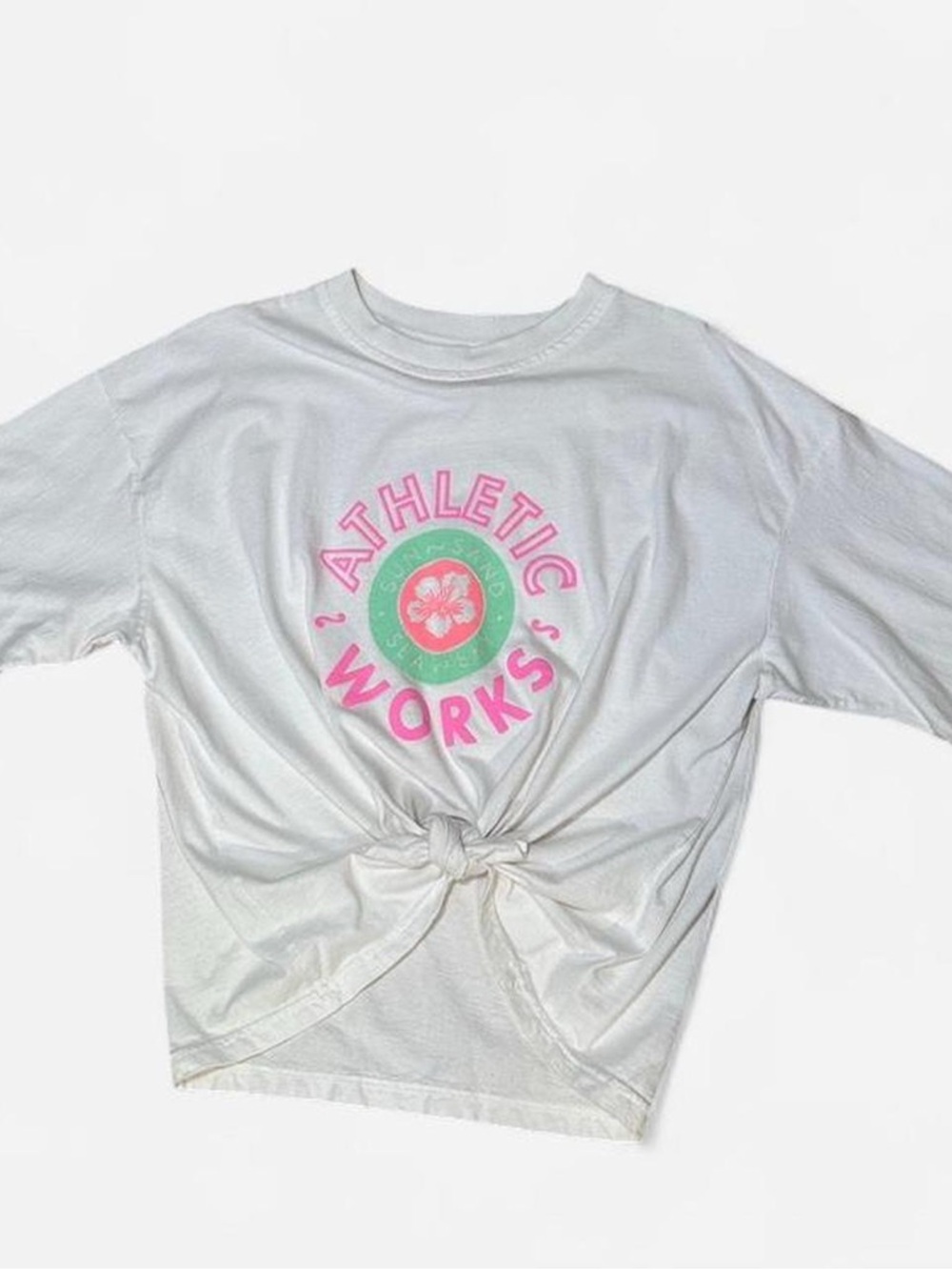 Vintage 90s Athletic Works Oversized Graphic Tee - One Size